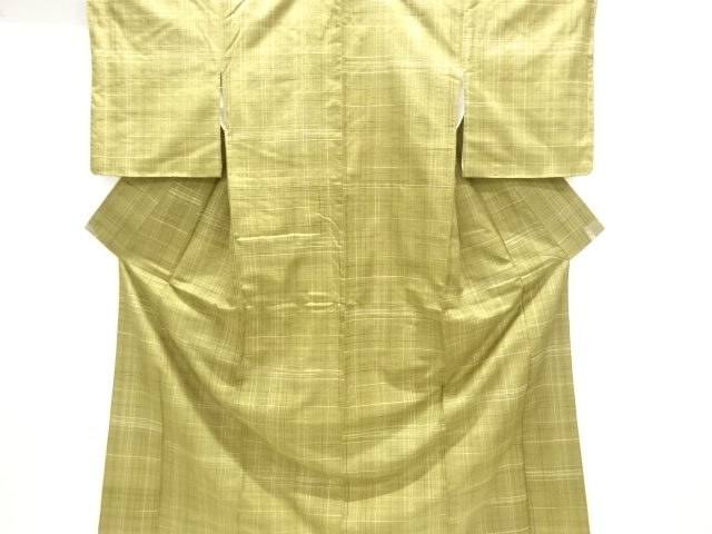 JAPANESE KIMONO / TSUMUGI / WOVEN GRID